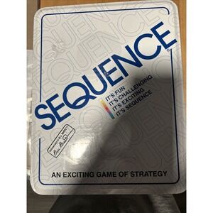 Jax SEQUENCE in a Tin Original Game with Folding Board Cards BRAND NEW